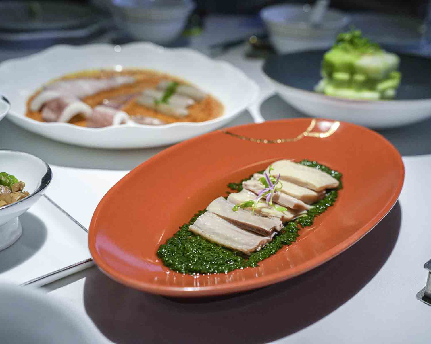 Sliced chicken in sichuan peppercorn sauce