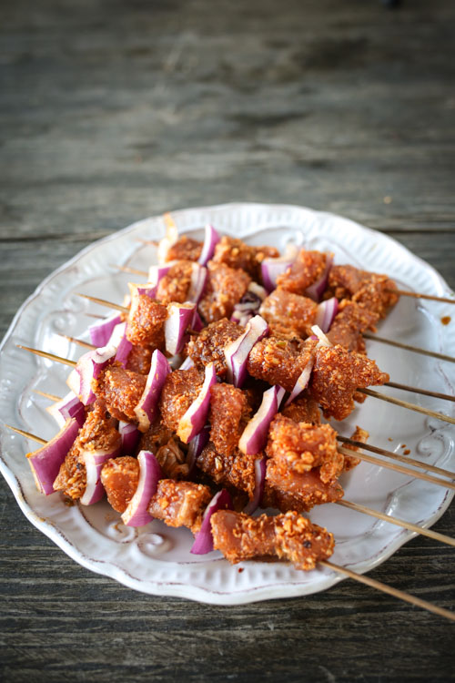 Khmer BBQ Coconut-Pork Skewers Recipe Skewers