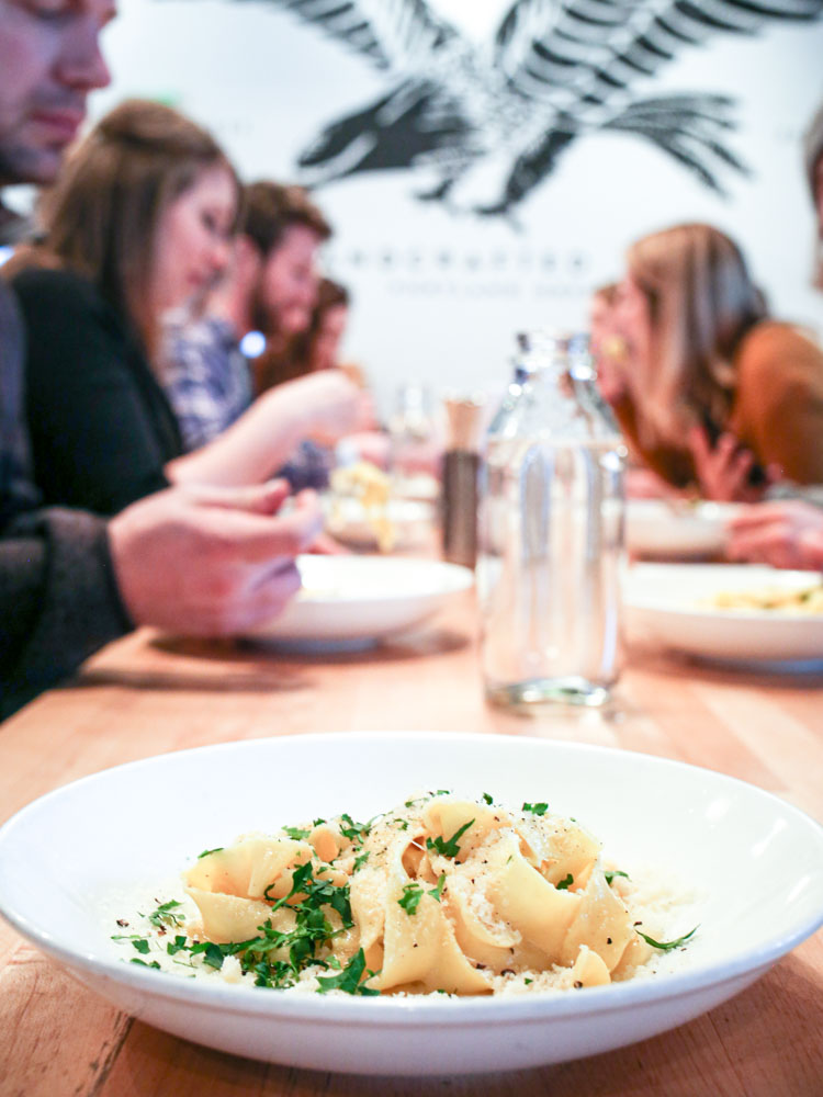 Portland Neighborhood Food Tour Pasta Group